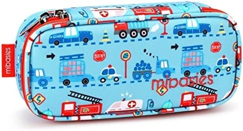 ミバシー 子供用鉛筆ケース 女の子と男の子用 柔らかいレインボーペン ボックス袋 (レインボー1)
