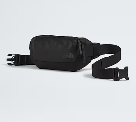 Adjustable webbing strap allows for a waist or crossbody carry Fanny bag
