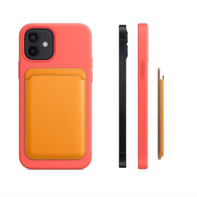 ギャラクシーS7 Iphone 13カードのために革裏側のMagsafeの札入れの箱PU
