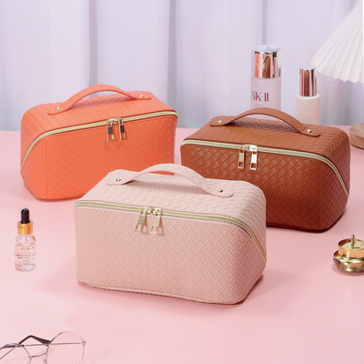 方法PUの革化粧品のトート バック