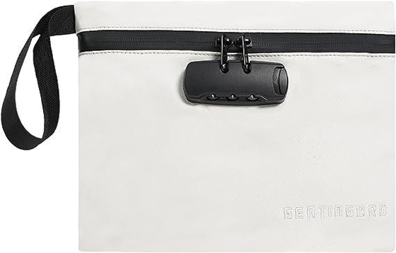 鍵付きマネーバッグ カオトラー 防火・防水 カッシュバッグ  Zipper 閉ざし 防火セーフ ボックス お金ポーチ ロッキー