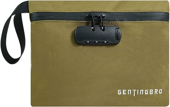 鍵付きマネーバッグ カオトラー 防火・防水 カッシュバッグ  Zipper 閉ざし 防火セーフ ボックス お金ポーチ ロッキー