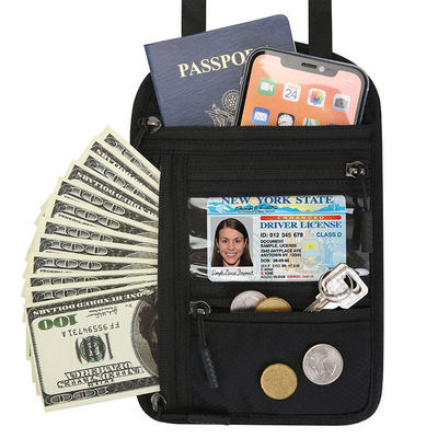 旅行 海外 多機能文書 バッグ RFID ネックレス パスポート バッグ パスポート 持有人 文書 交換 保護袖