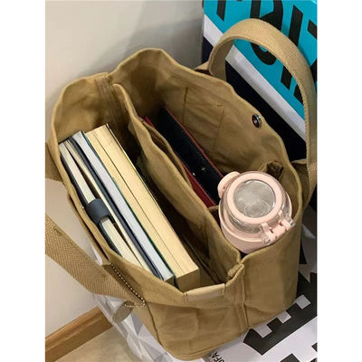 2024 NEW HIGH-END SENSE OF NICHE DESIGN キャンバス トートバッグ 女性バッグ ファッション オールヴィンテージ シングルショルダー クロスボディバッグ