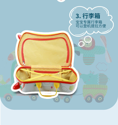 子供のための多機能のトランクボックス 新しい乗車スーツケース 多輪漫画 赤ちゃんスーツケース 乗車