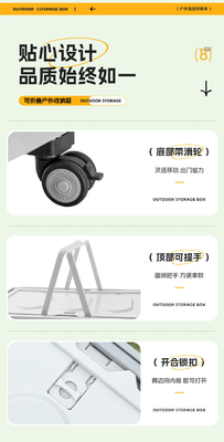 カートランク収納箱 露天キャンプ収納箱 折りたたむ露天キャンプオーガナイザー 木製蓋 ピクニック収納箱