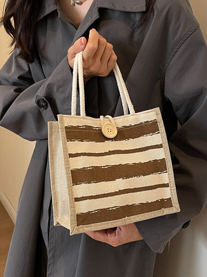 トートバッグ キャンバス バッグ キャンバス ガール 新品 プリント トートバッグ 携帯 ベント ランチボックス 作業
