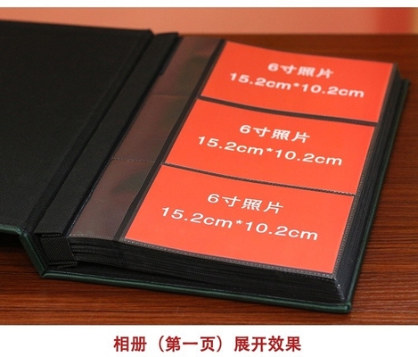 皮 6 &quot;写真アルバム 家族のアルバム 240 ビジネスオフィス フォトアルバム バッグアルバム