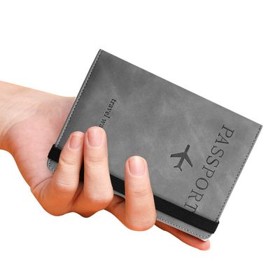 アマゾン PU レザー パスポート バッグ RFID 多機能 パスポート 持有者 パスポート カバー パスポート カバー