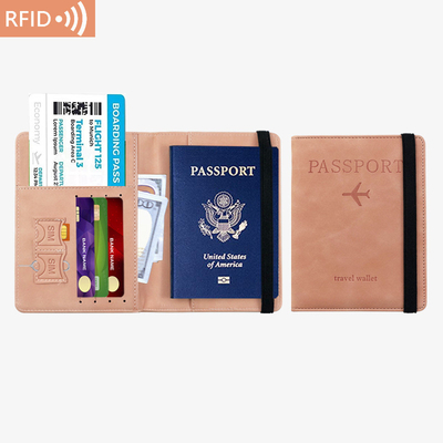 アマゾン PU レザー パスポート バッグ RFID 多機能 パスポート 持有者 パスポート カバー パスポート カバー
