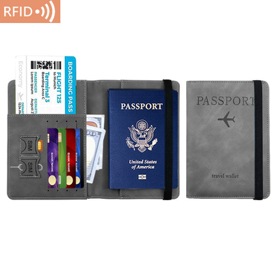 アマゾン PU レザー パスポート バッグ RFID 多機能 パスポート 持有者 パスポート カバー パスポート カバー