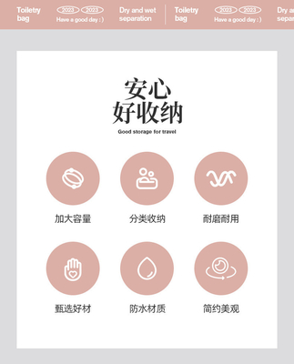 MAKEUP BAG 2023 NEW ポータブル 大容量 防水 旅行 ポータブル トイレットリとケア 収納袋