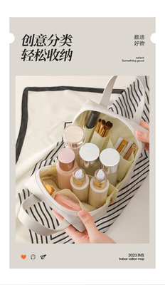 MAKEUP BAG 2023 NEW ポータブル 大容量 防水 旅行 ポータブル トイレットリとケア 収納袋
