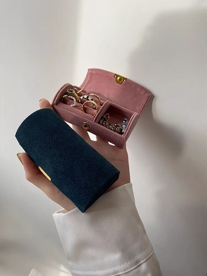 新品 高級 ベルベット 宝石箱 リング ブレスレット ネックレス 収納箱 旅行 小型 携帯 宝石