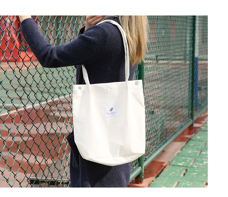女子バッグ シンプル ファッション コルドロイ バッグ クラス キャンバス バッグ 肩バッグ キャンパス クロスボディ バッグ トーテ バッグ
