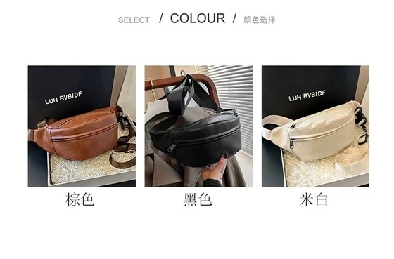 超軽量ユニセックス 胸袋 シンプル 固体色 ファニーパック ブランド 男性のクロスボディ バッグ 肩バッグ