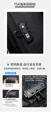 新しいビジネス バックパック 日常通勤 バックパック 男性用 大容量 衝撃吸収性 防水性 スクールバッグ ラップトップバッグ