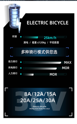 電気 新型電気自転車 マウンテンバイク 大人向け レトロオフロード 変速ブースター 電動自転車