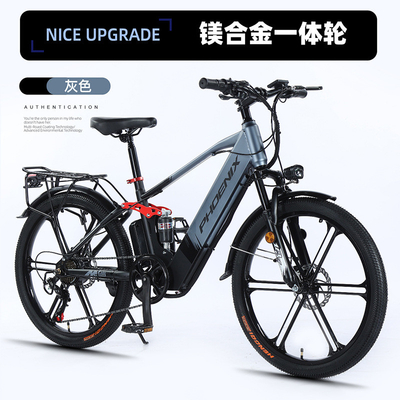 電気 新型電気自転車 マウンテンバイク 大人向け レトロオフロード 変速ブースター 電動自転車