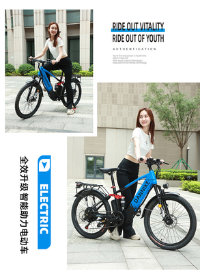 電気 新型電気自転車 マウンテンバイク 大人向け レトロオフロード 変速ブースター 電動自転車