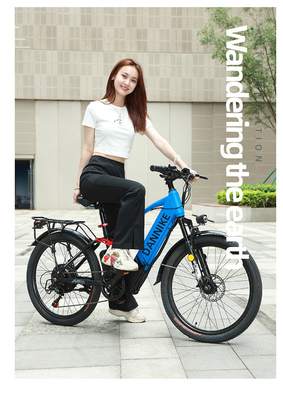電気 新型電気自転車 マウンテンバイク 大人向け レトロオフロード 変速ブースター 電動自転車