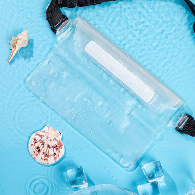 3層封印された大型携帯電話 防水袋 斜めのストラッド 泳ぐ 防水 ファンニーパック PVC 浮遊 露天海