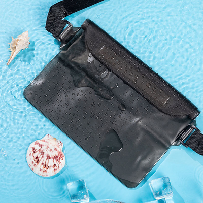 3層封印された大型携帯電話 防水袋 斜めのストラッド 泳ぐ 防水 ファンニーパック PVC 浮遊 露天海