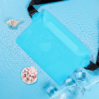 3層封印された大型携帯電話 防水袋 斜めのストラッド 泳ぐ 防水 ファンニーパック PVC 浮遊 露天海
