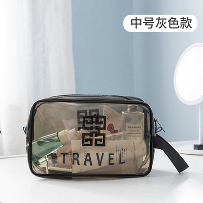 透明な PVC 収納袋 ポータブル インターネット 名人 ポータブル 防水 トイレットリー バッグ 化粧品 多機能型 大型