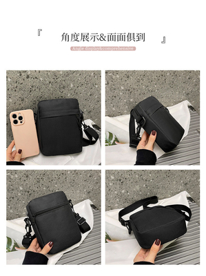 シンプル オックスフォード 衣類 カジュアル クロスボディ バッグ 男性 シンプル 固い色 携帯電話 バッグ 片肩付き 小型バックパック