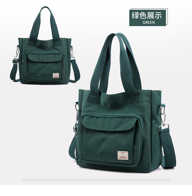 2024 NEW ATMOSPHERIC MOMMY BAG 大容量 シングルショルダー ハンドクロスボディバッグ ナイロンファブリック カジュアル 女性ショルダー