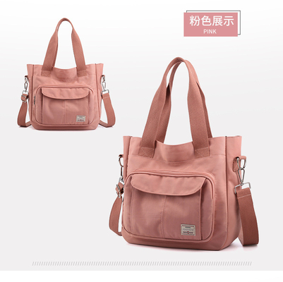 2024 NEW ATMOSPHERIC MOMMY BAG 大容量 シングルショルダー ハンドクロスボディバッグ ナイロンファブリック カジュアル 女性ショルダー