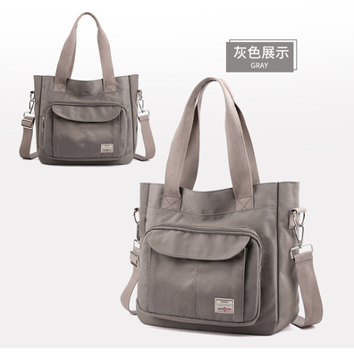 2024 NEW ATMOSPHERIC MOMMY BAG 大容量 シングルショルダー ハンドクロスボディバッグ ナイロンファブリック カジュアル 女性ショルダー