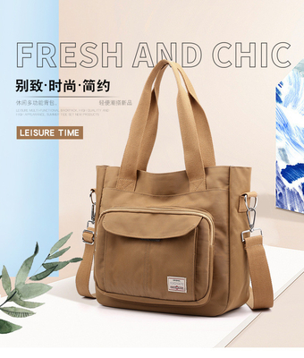 2024 NEW ATMOSPHERIC MOMMY BAG 大容量 シングルショルダー ハンドクロスボディバッグ ナイロンファブリック カジュアル 女性ショルダー