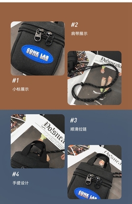 イヤホンバッグ ハンガリング ネック ミニコインバッグ カードバッグ キーバッグ クロスボディバッグ 男性用ファッションバッグ 装飾用小型ハンガリングバッグ