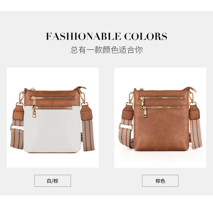 新しい脱ぎ取れるジャッカルドストラップ レトロ色 PU レザー トラスボディバッグ トラスボーダー 女性バッグ