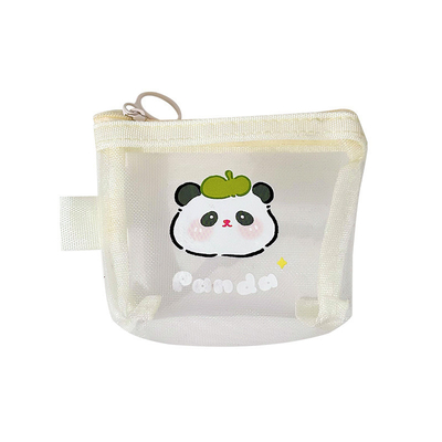 カートゥーン NET コイン財布 かわいい交換 収納袋 透明な携帯カード ポケット レッドエンベロプ ミニ収納袋