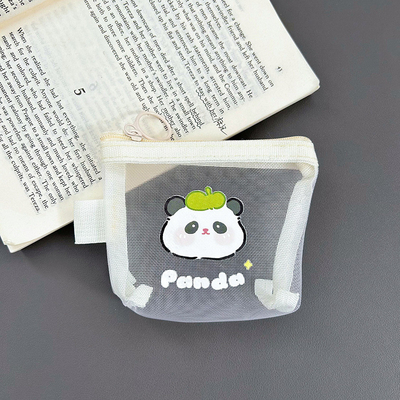 カートゥーン NET コイン財布 かわいい交換 収納袋 透明な携帯カード ポケット レッドエンベロプ ミニ収納袋