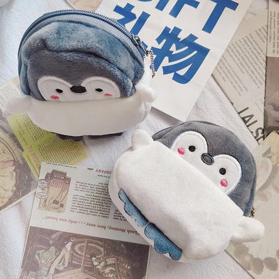 ステキなステキなペンギュン コイン財布 ポート レッドエンベロップ データライン バッグ コインバッグ
