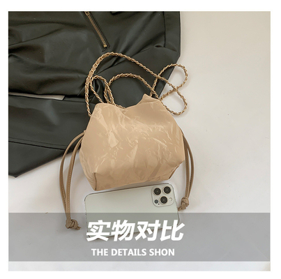 2024 NEW FASHION NICHE DESIGN 春/夏 クロスボディ バッグ シニア センセ プレート バケット バッグ