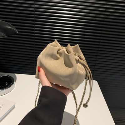 2024 NEW FASHION NICHE DESIGN 春/夏 クロスボディ バッグ シニア センセ プレート バケット バッグ