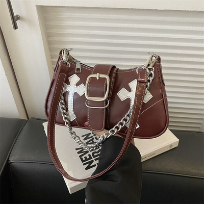 高級アンダーブレスレット バッグ 女性用 新しい秋冬ファッション ニーチェンファッション すべて レトロ チェーン 通勤者 肩 肩