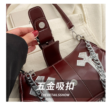 高級アンダーブレスレット バッグ 女性用 新しい秋冬ファッション ニーチェンファッション すべて レトロ チェーン 通勤者 肩 肩