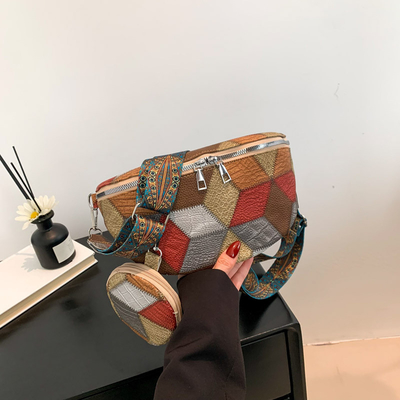 秋と冬 レトロ クロスボディ バッグ レトロ 女性 バッグ ファッション チェスト クロスボディ バッグ 新品ニッチデザイン 携帯電話 レトロファン