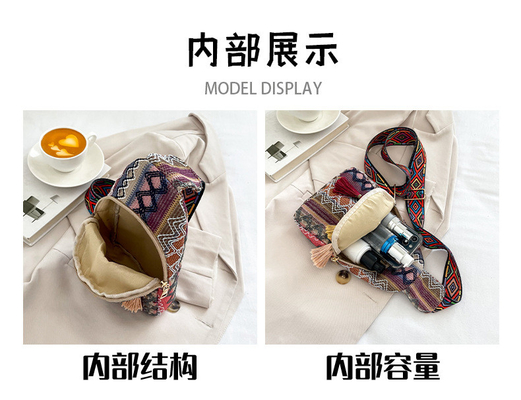 新中国ファッション シングルショルダー・クロスボディ・バッグ NET レッド・シンプル・エスニック・スタイル 小さいバッグ 質感 胸袋 女性バッグ
