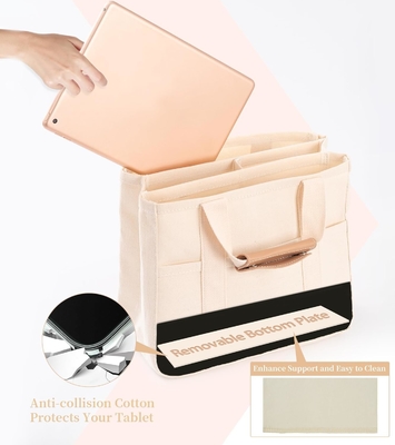 キャンバス トートバッグ 複数のポケット クロスボディ トートバッグ 女性用 トレンドショルダー ハンドバッグ すべて トートバッグ コンパート