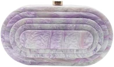 女性用 アクリル式 夕方 カップ ショルダー ショルダー クロスボディ バッグ グリッター マルブル バッグ ハンドバッグ