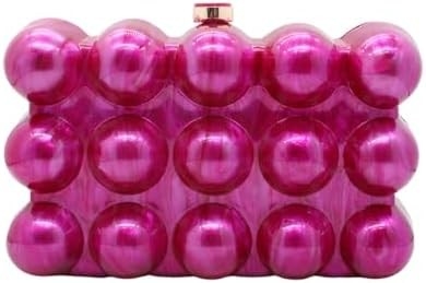 女性用 アクリル式 夕方 カップ ショルダー ショルダー クロスボディ バッグ グリッター マルブル バッグ ハンドバッグ