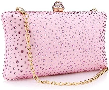 女性用 夕方のバッグ スパークリング ラインストーン 結婚式 夕方のパーティー フラッシュ ハンドバッグ 財布 チェーン 肩こり クロスボディ バッグ