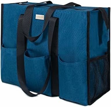 トップデザイン 防水用 トートバッグ 13 の 外部と内部のポケット,上部ジッパー閉塞と厚い底のサポート